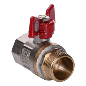 Кран шаровый прямой Q PROFESSIONAL 3/4″ НВ КБ PN40 QP152 №1