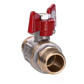 Кран шаровый прямой Q PROFESSIONAL 1/2″ НН КБ PN40 QP153 №1