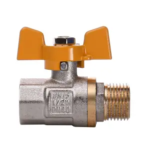 Кран шаровый прямой Q PROFESSIONAL 1/2″ НВ ЖБ PN40 QP152 №1