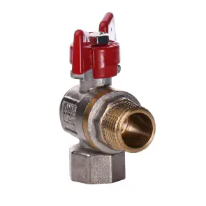 Кран кульовий Q PROFESSIONAL 1/2″ нв КБ кутовий Q154 PN40 №3