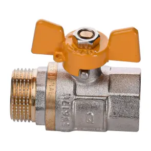 Кран кульовий прямий Q PROFESSIONAL 3/4″ ЗВ ЖБ PN40 QP152 №1