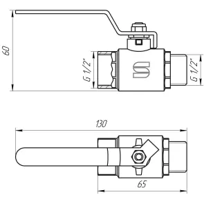Кран шаровый прямой SELBA 1/2″ НВ КР SL1505 №5