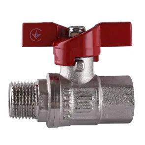 Кран шаровый прямой SELBA 1/2″ НВ КБ SL1508 №1