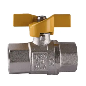 Кран шаровый прямой SELBA 3/4″ ВВ ЖБ SL1507 №1