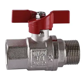 Кран шаровый прямой SELBA 3/4″ НВ КБ SL1508 №1