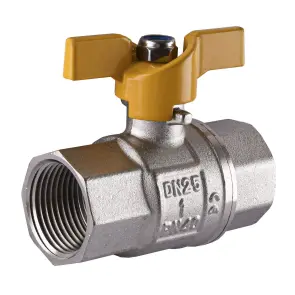 Кран шаровый прямой SELBA 1″ ВВ ЖБ SL1507 №1