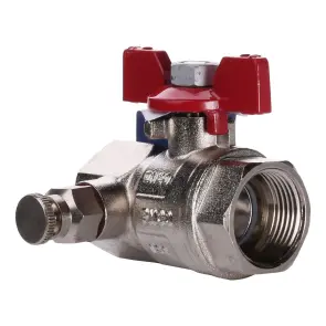 Кран кульовий повнопрохідний ARCO VA30 3/4″ 152204 з краном Маєвського №1