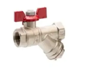 Кран кульовий з фільтром ″ARCO Sena″ 1/2″вн./вн. 152503 (752503) (Метелик) №1