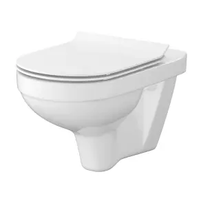 CET 472 ZIP SIMPLE ON підвісний унітаз в комплекті з кришкою дюропласт SLIM №5