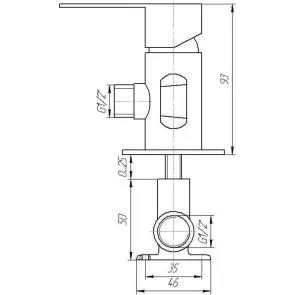 Змішувач гігієнічний TOPAZ BARTS TB 077106-H36 №4