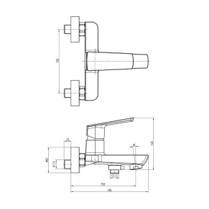Смеситель для ванны TOPAZ LEXI TL21101A-H57-0 №5