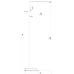 Смеситель для ванны TOPAZ ODISS TO 18113-H66-BL №6