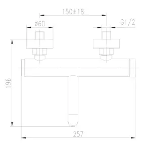 Змішувач для ванни TOPAZ LOFT TLF 32101-H75-C №3
