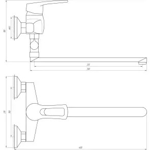 Смеситель для ванны DOMINO SIRIUS DSV-108 №5