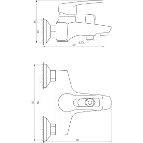 Змішувач для ванни DOMINO SIRIUS DSV-102NE №5