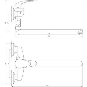 Смеситель для ванны EcoMix ENERGO E-GEZ-108 №5