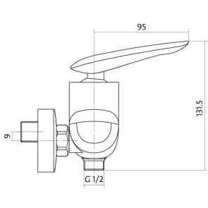 Смеситель для душа Cersanit MAYO S951-038 №2