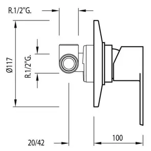 Смеситель для душа TRES BM 01717712 №2