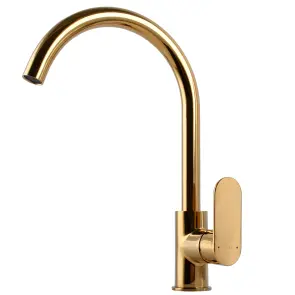 Змішувач для кухні TOPAZ BARTS TB 07403-H36-AU боковий S- D35 шланги 45см золото PVD №2