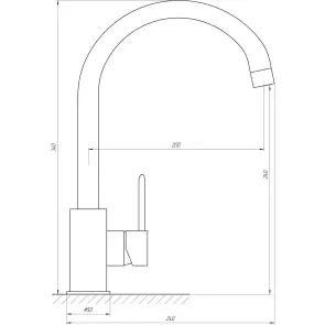 Змішувач для кухні TOPAZ BARTS TB 07403-H36-BL №7