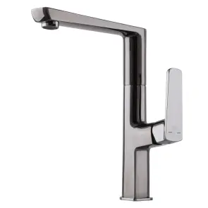 Змішувач для кухні TOPAZ LEXI TL 21401-H57-GB cartridge D25 шланги 55см,титан блиск PVD №1