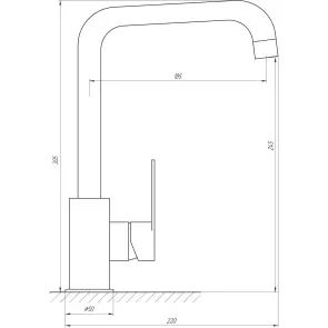 Смеситель для кухни TOPAZ BARTS TB 07423-H36-BL №5
