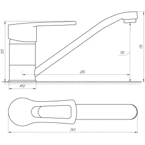 Смеситель для кухни DOMINO SIRIUS DSV-203 №4