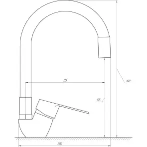 Змішувач для кухні DOMINO BLITZ DBC-203SLR-Black №4