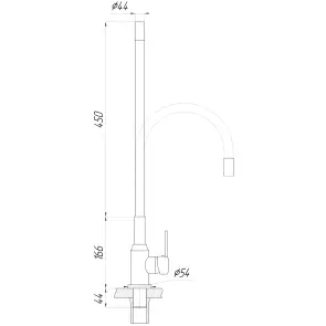 Смеситель для кухни DOMINO ELLIPSE DCC-203L-BLACK №5