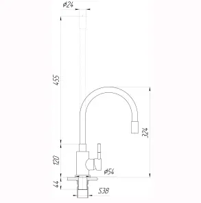 Смеситель для кухни EcoMIX ALPEN SBT3-203SBG №7