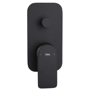 Смеситель для ванны встроенный TOPAZ SARDINIA TSG 08202-V-H20-BL 2 выхода, излив 190 мм, Черный №2