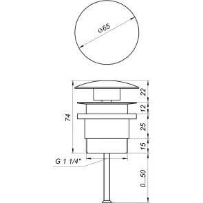 Донный клапан Globus Lux HG15-04A BR (Click-clack) №7