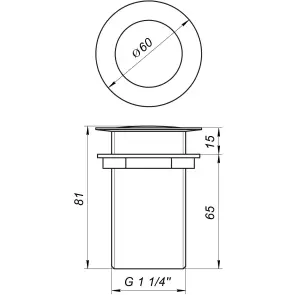 Донный клапан Globus Lux HG-053B (Click-clack) №5
