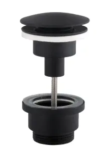 HG15-04A-10-BR-(BB)-Click-clack--Донний клапан ЛАТУНЬ ,Універсальний, Чорний мат (Box Globus Lux) №2