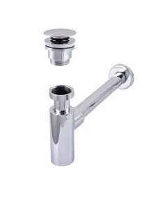 Сифон латунь з донним клапаном Globus Lux GSB-32-125-04A №1