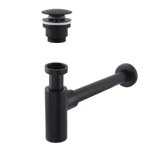 Сифон латунный с донным клапаном Globus Lux GSB-32-125-04BB №1