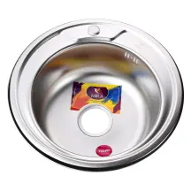 Мийка кухонна врiзна кругла 490х180 Satin MR 490 E Mira