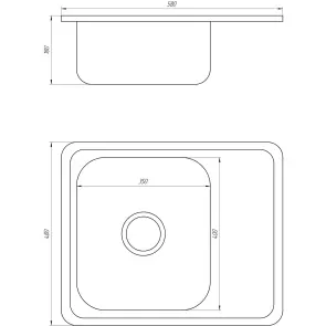 Мойка кухонная Mira MR 5848 D Decor №2
