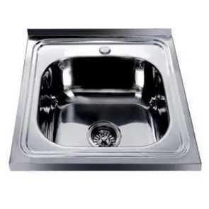 Мийка кухонна накладна прямокутна 500х500х180 Decor MR 5050 D Mira №1