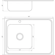 Мойка кухонная Mira MR 8060 L E Satin Left