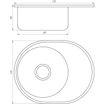 Мойка кухонная Mira MR 5745 E Satin 0.6 в магазине TVOE