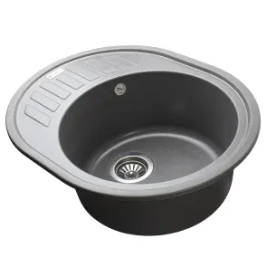 Гранітна мийка Mira ARNICA сірий 620 х 500 мм №3