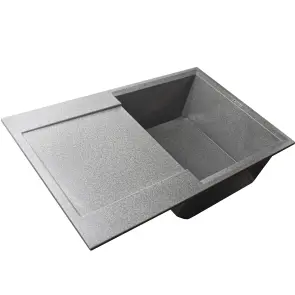 Гранитная мойка Mira KONIA серый 790 х 500 мм №3