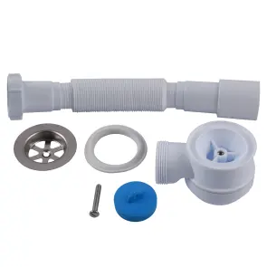 Сифон OPTIMUM низький пляшковий для душ.піддону з випуск 1 1/2″ та гофротрубою 40*40/50 OPTI- 09033 №4