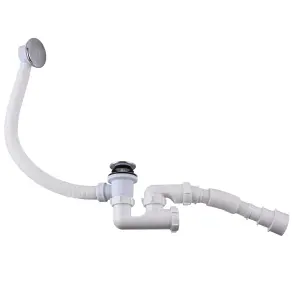 Сифон ″Waterstal″для ванны регулируемый Click-Clack с гибкой трубой 32/40/50 (А - 18089) №2