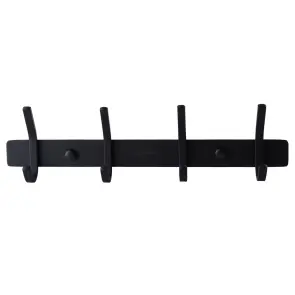 Планка с крючками Globus Lux BQ9435-4 черная матовая SUS 304 №1