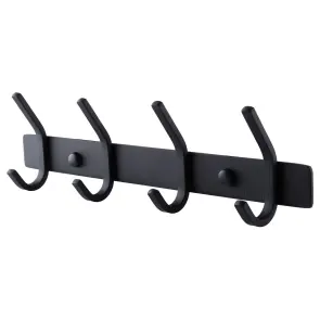 Планка с крючками Globus Lux BQ9435-4 черная матовая SUS 304 №2