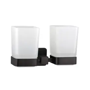 Стакан двойной Globus Lux BQ9428 черный матовый SUS304 №1