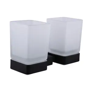 Стакан двойной Globus Lux BQ9428 черный матовый SUS304 №3