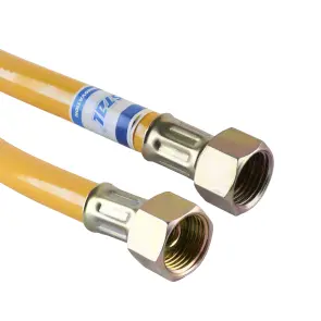 Шланг газовий Waterstal 0,8 м Гайка/Гайка 1/2″ WS 080 HG №1